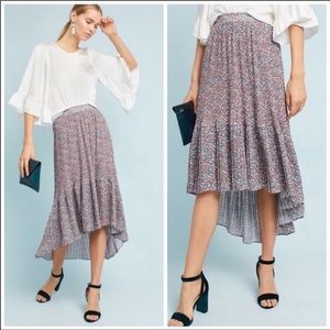 Anthropologie lili’s closet floral pleated skirt